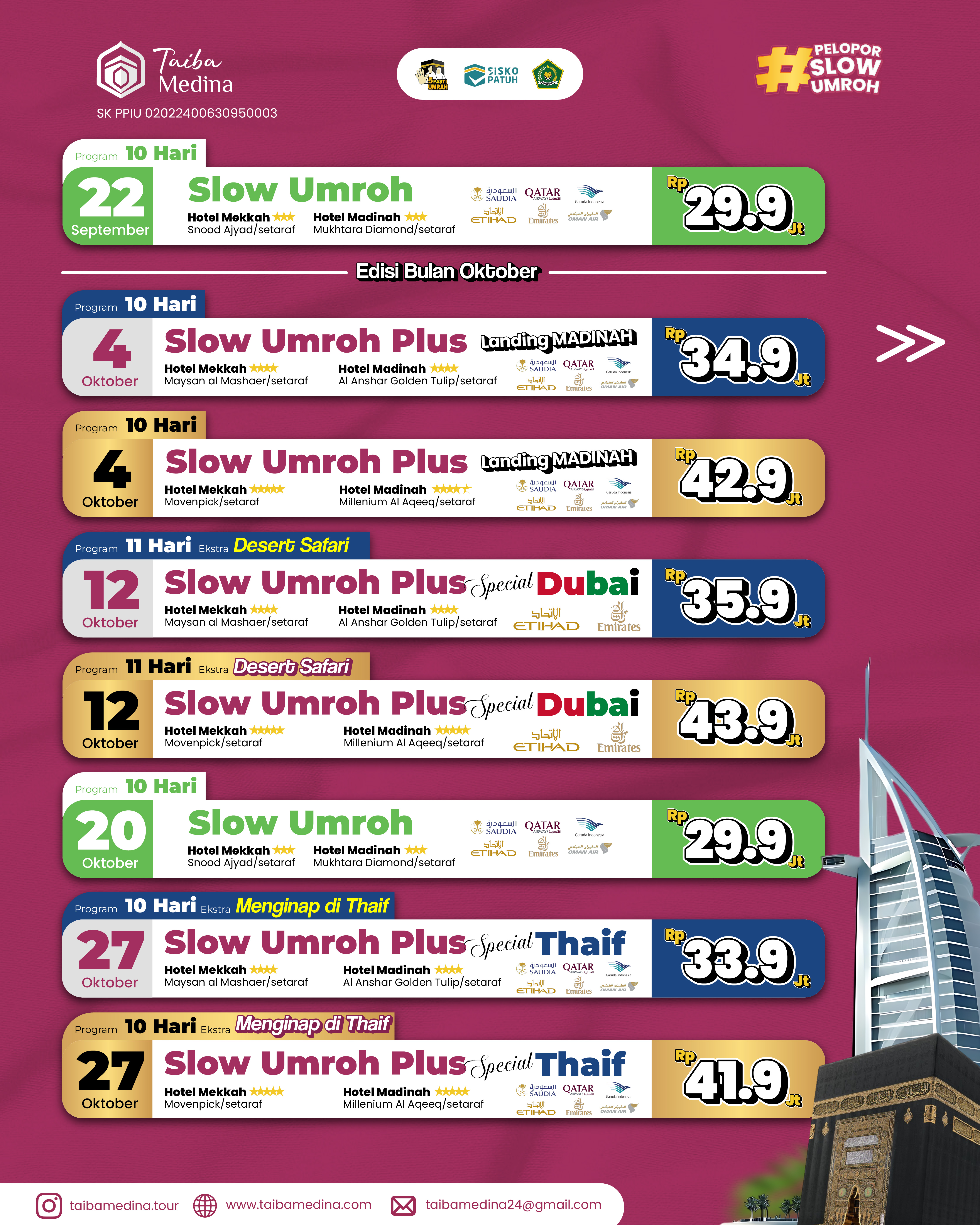 Slow Umroh | 22 September 2026